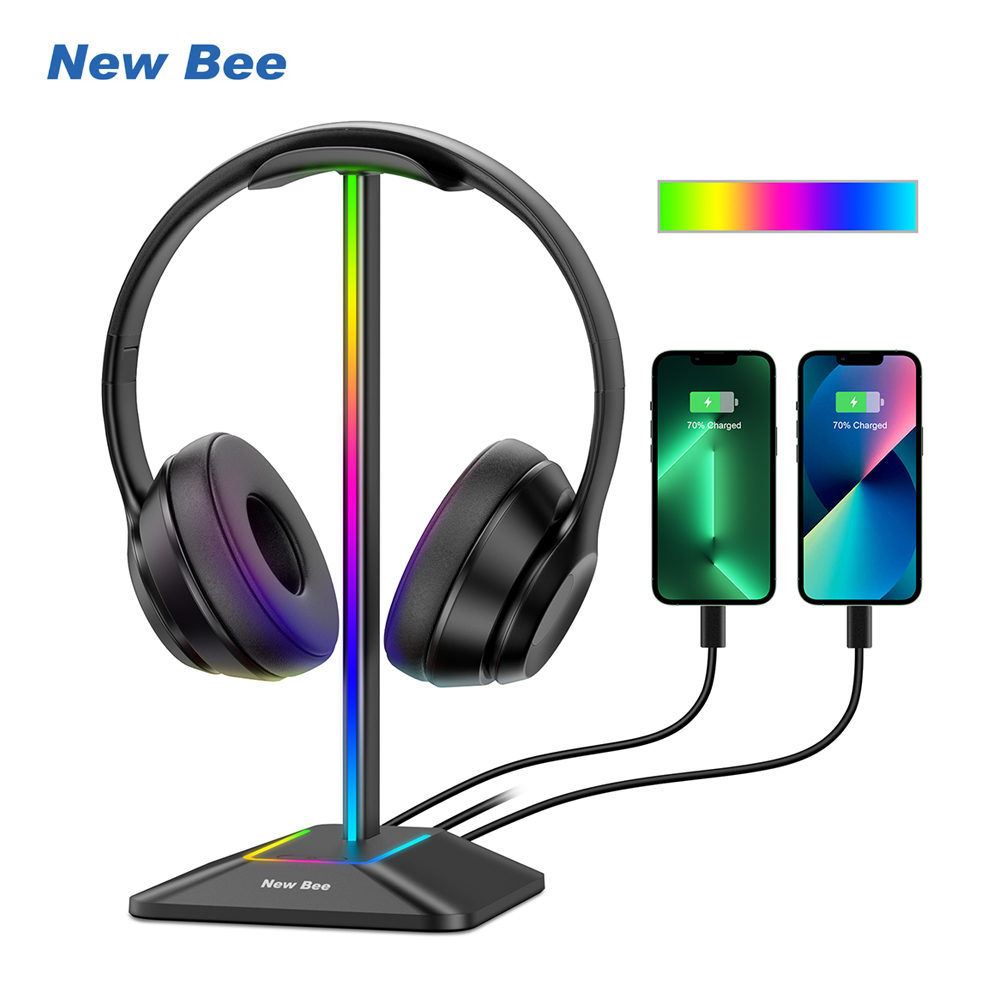 Gaming Set Accessories - New Bee Z8 RGB Headphones Stand
