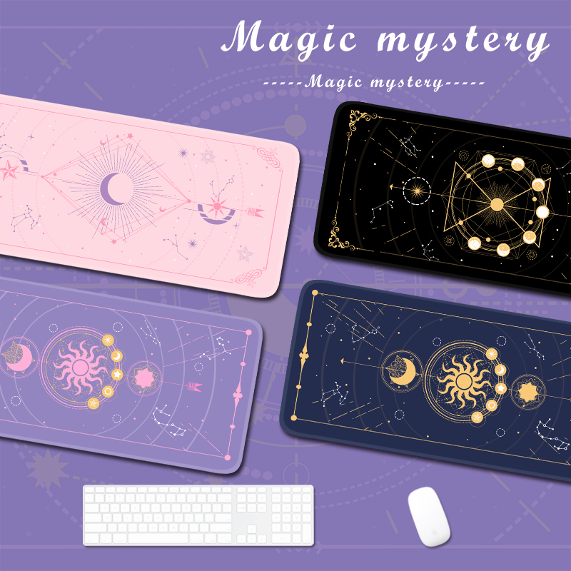 Gaming Accessories For Laptop - Magic Moon Star Purple Extra Large