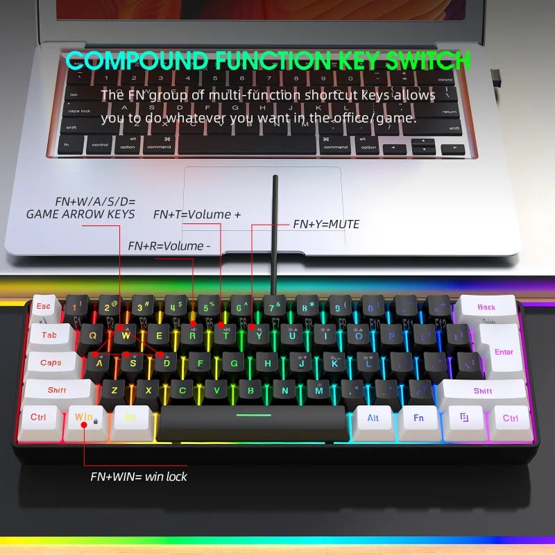 Keyboard and Mouse 60% Compute - огляд і ціна Gaming Accessories Combo