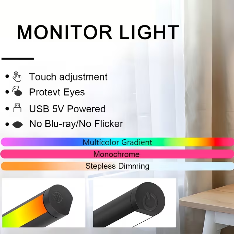 Monitor Light Bar LED Computer - огляд і ціна Gaming Accessories Led