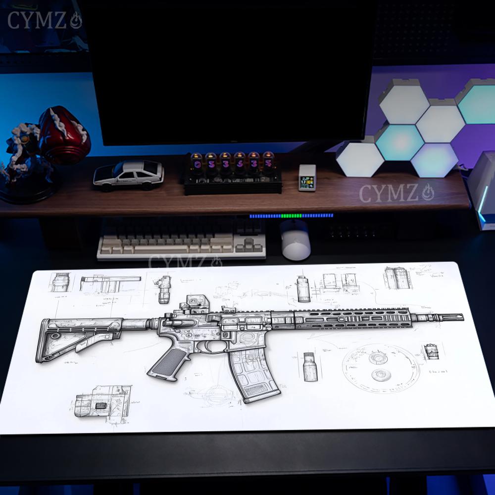 AR Rifle and Parts Drawings La - огляд і ціна Gaming Accessories Drawing