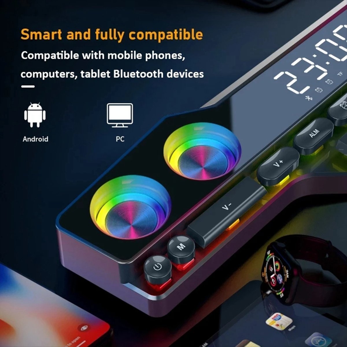 DTC5 V18 Dazzle Colour Speaker - огляд і ціна Gaming Accessories Led