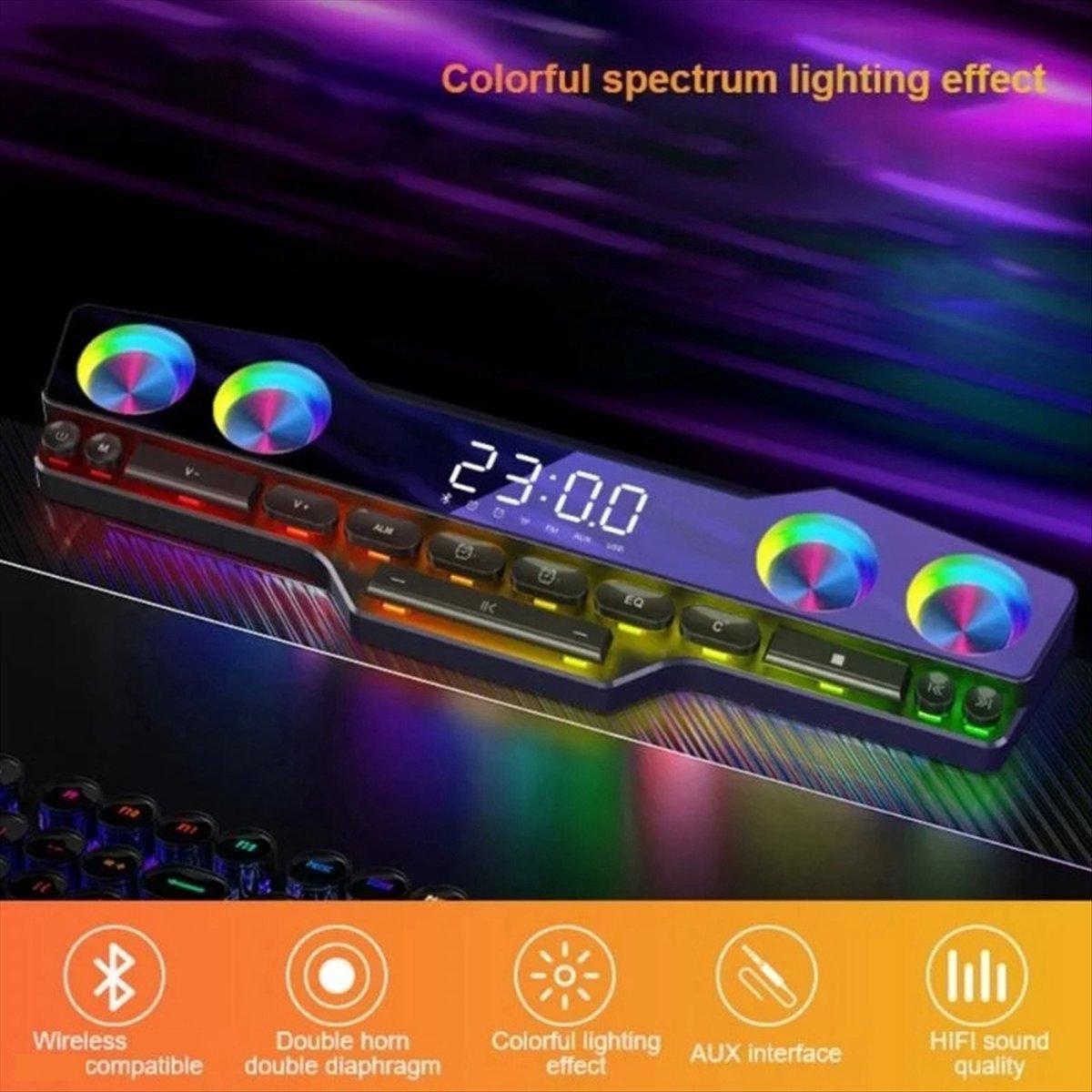 DTC5 V18 Dazzle Colour Speaker - огляд і ціна Gaming Accessories Led