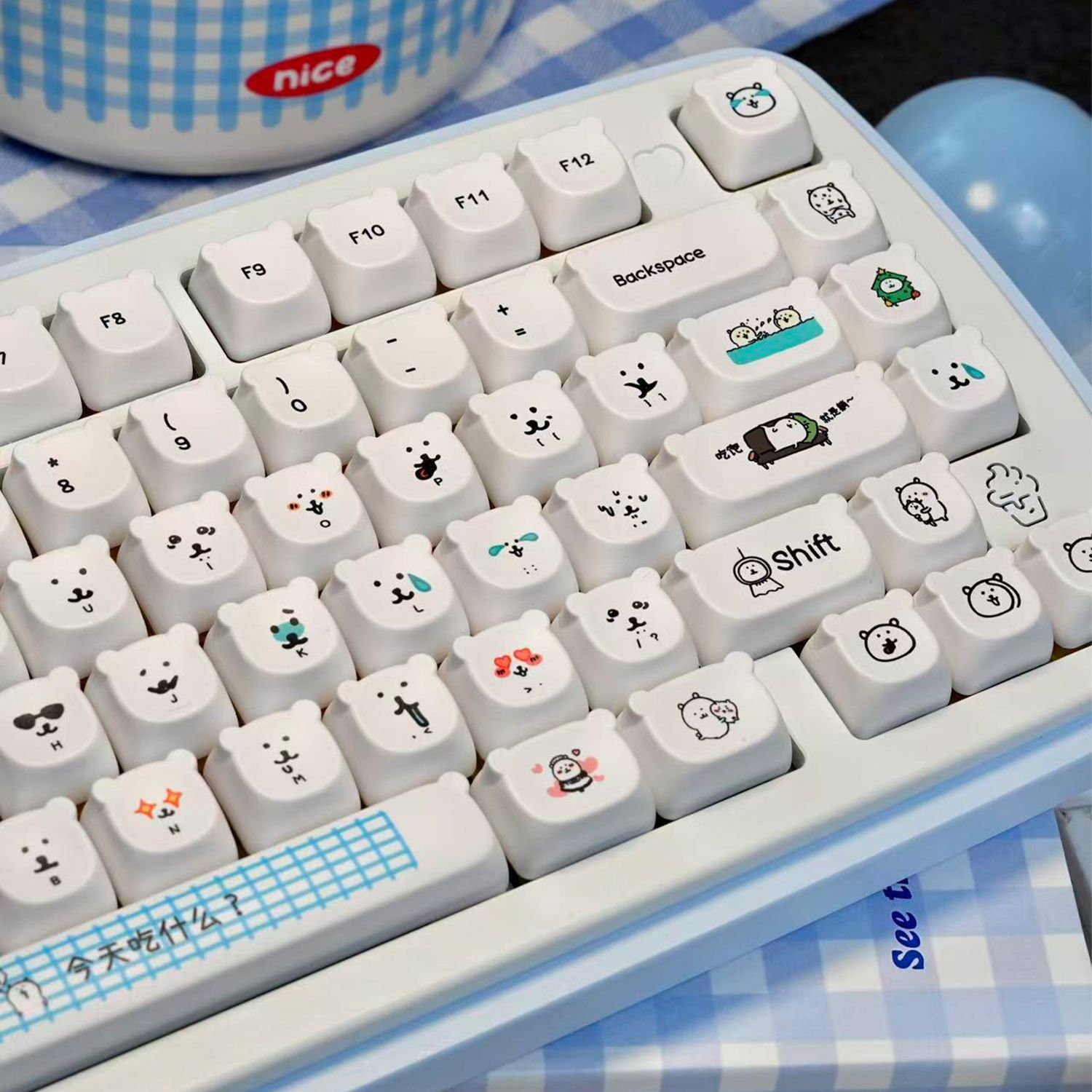 Kawaii Cartoon Joke Bear PBT K - огляд і ціна Gaming Accessories In Japan