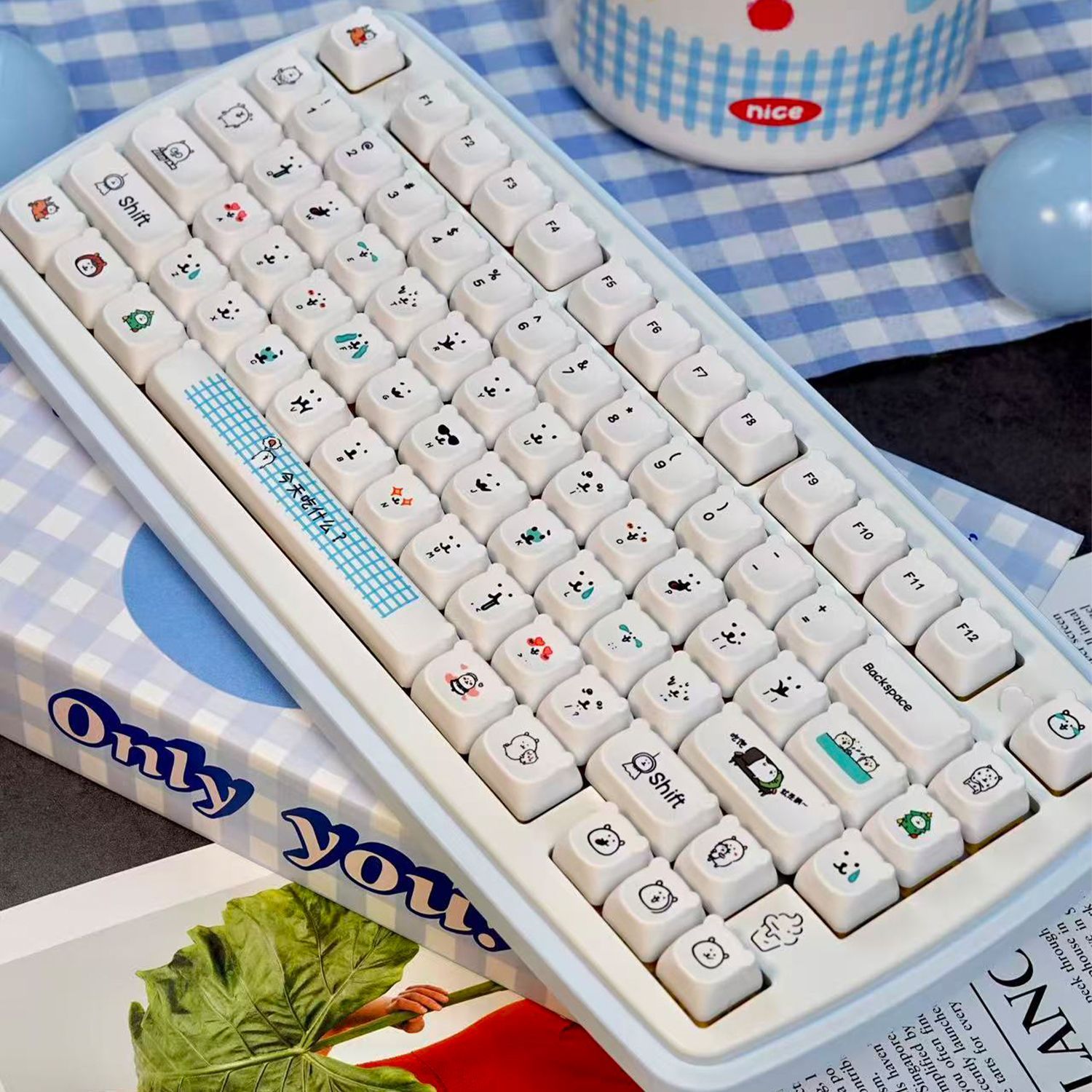 Kawaii Cartoon Joke Bear PBT K - огляд і ціна Gaming Accessories In Japan