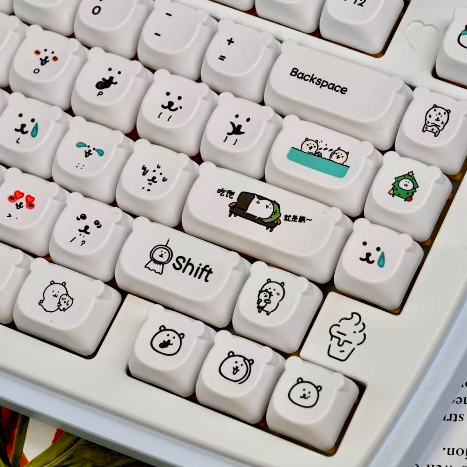 Kawaii Cartoon Joke Bear PBT K - огляд і ціна Gaming Accessories In Japan