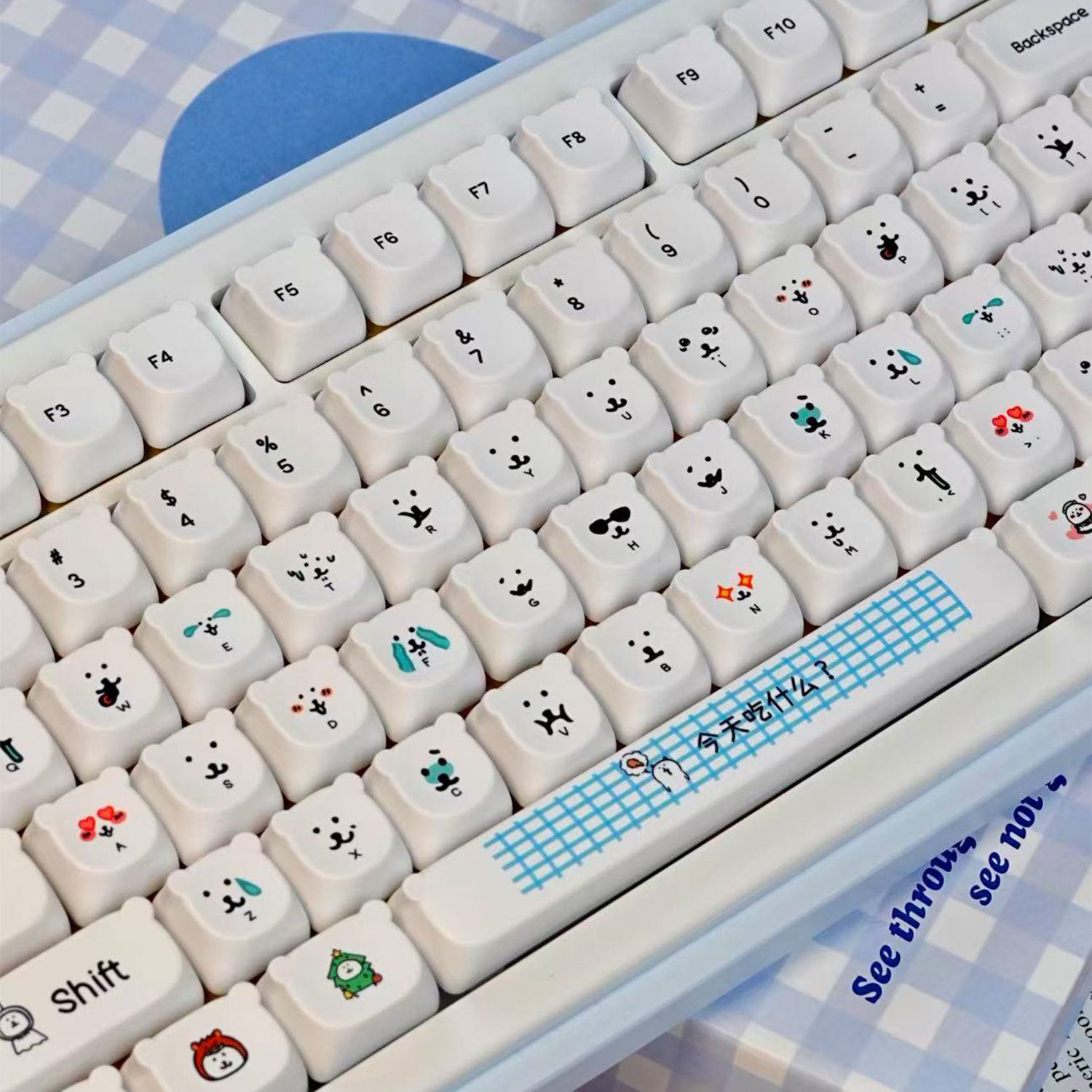 Kawaii Cartoon Joke Bear PBT K - огляд і ціна Gaming Accessories In Japan