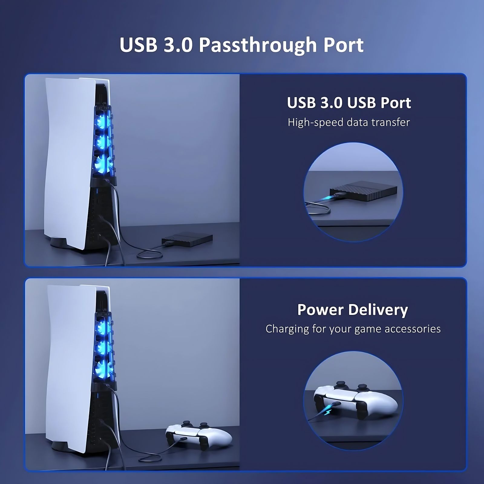 For PS5 Both Disc and Digital  - огляд і ціна Gaming Accessories Led