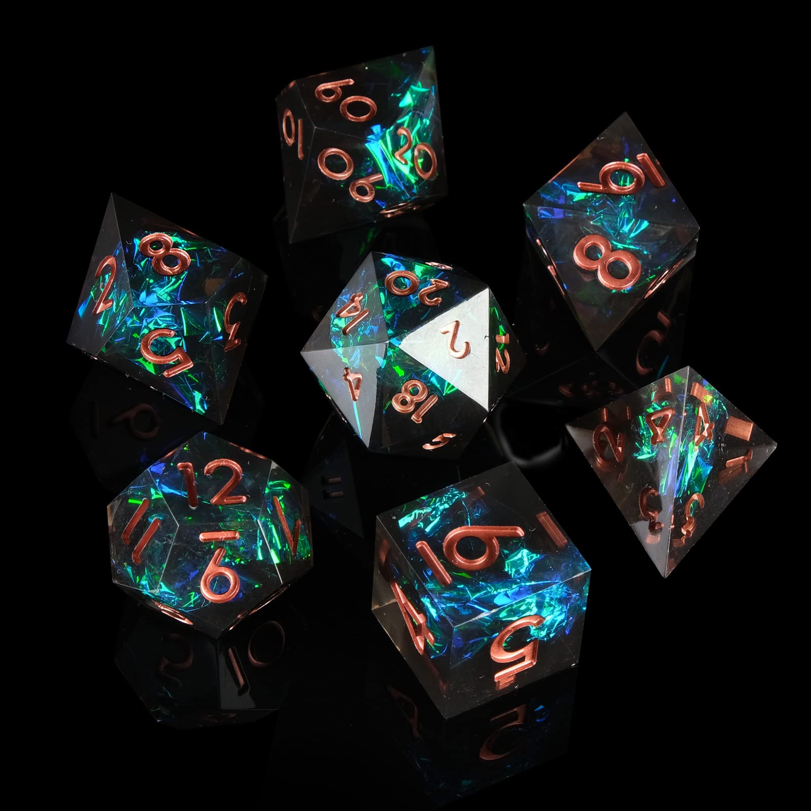 Resin Sharp Edge DND Dice Set  - огляд і ціна Gaming Handheld Accessories