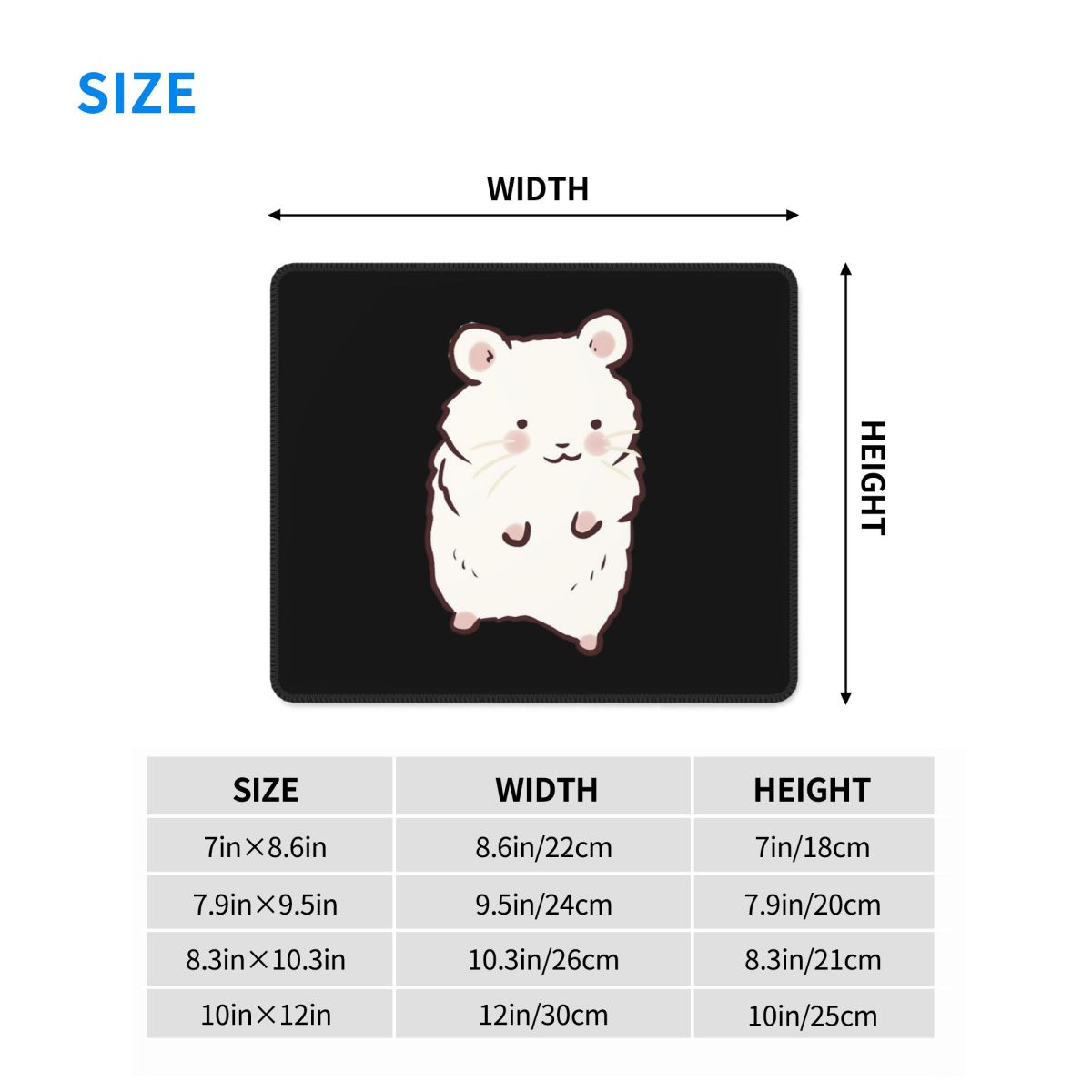 Multi-size Mouse Pad Cute Hams - огляд і ціна Gaming Accessories Drawing